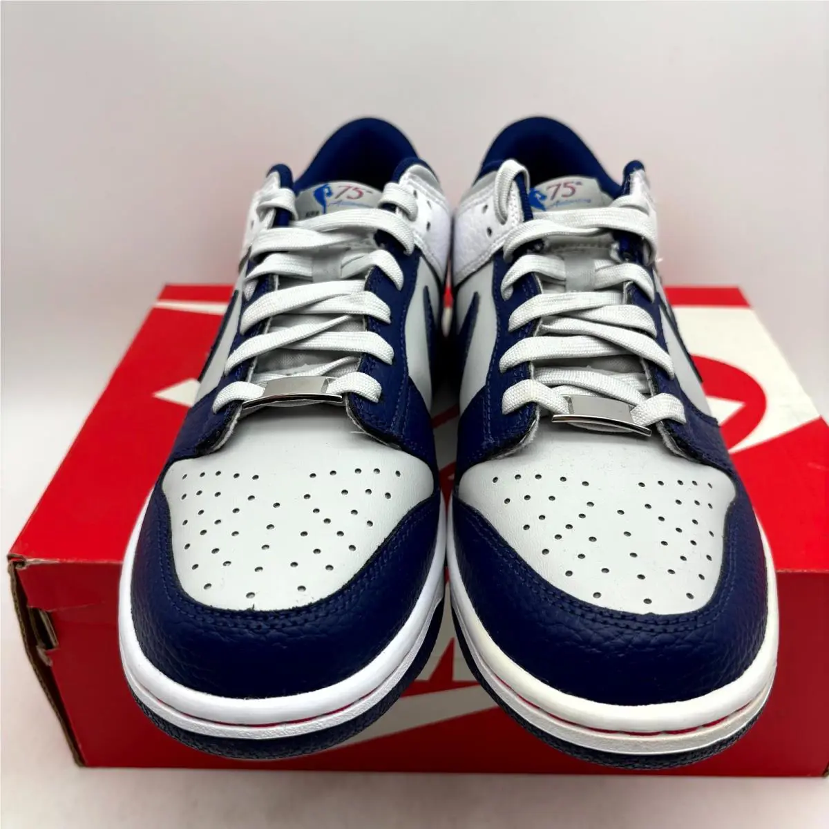 Nike shoes - Nike Dunk Low EMB DO6288-001 - DO6288-001 - White Navy (UPC: 195244246045) 1