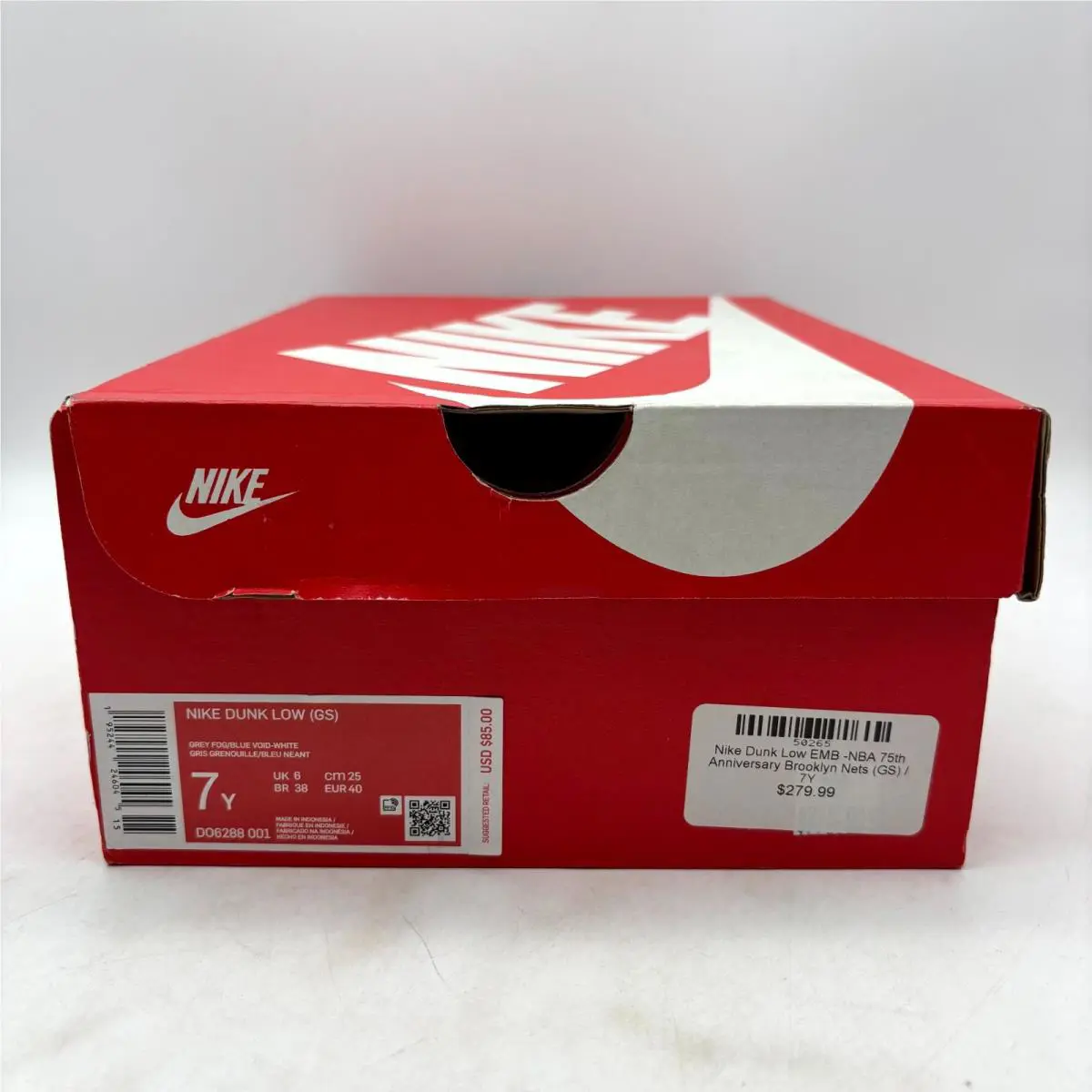 Nike shoes - Nike Dunk Low EMB DO6288-001 - DO6288-001 - White Navy (UPC: 195244246045) 6