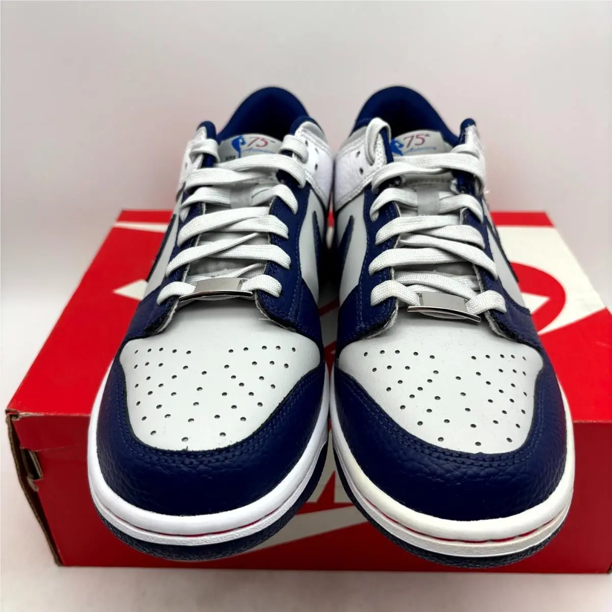 Nike shoes - Nike Dunk Low EMB DO6288-001 - DO6288-001 - White Navy (UPC: 195244246045) 1