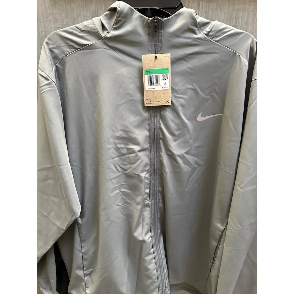 Nike clothing - Nike Sportswear Windrunner Hooded Jacket - FB7482 - Black and gray (UPC: 195871881305) 1