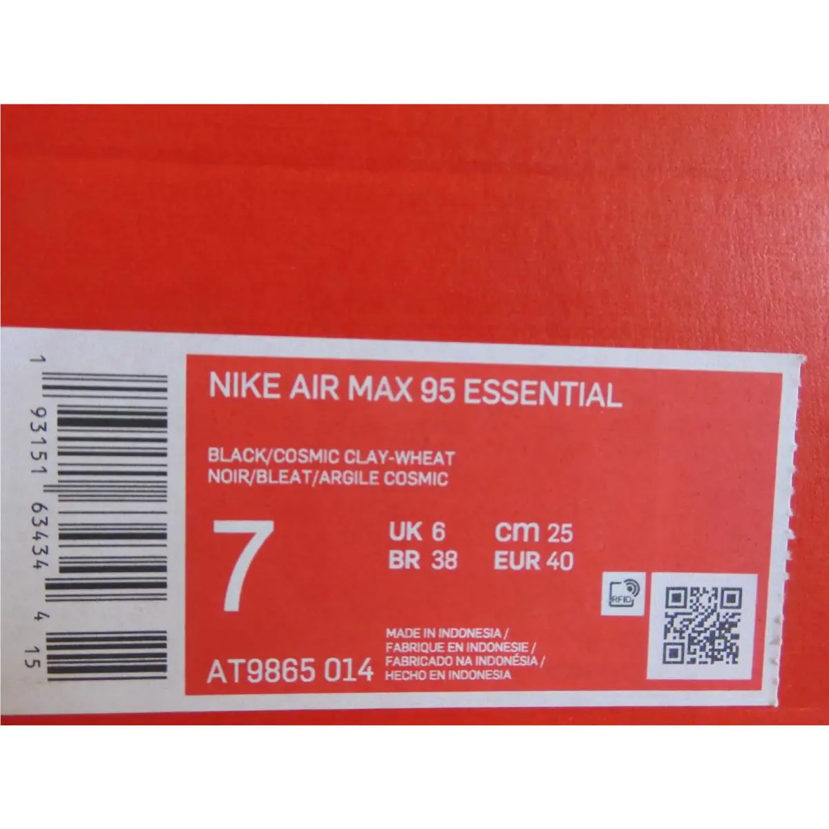 Nike shoes - Nike Air Max 95 - Air Max - AT9865-014 - Black (UPC: 193151634344) 6