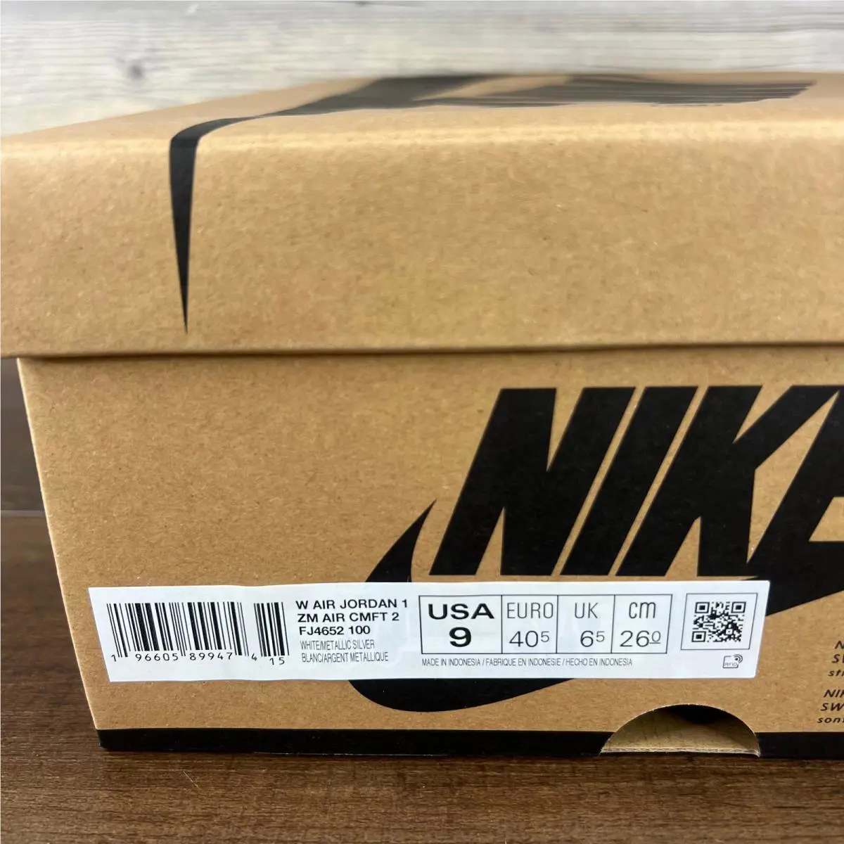 Nike shoes - Nike Air Jordan 1 - Air - White (UPC: 196605899474) 8