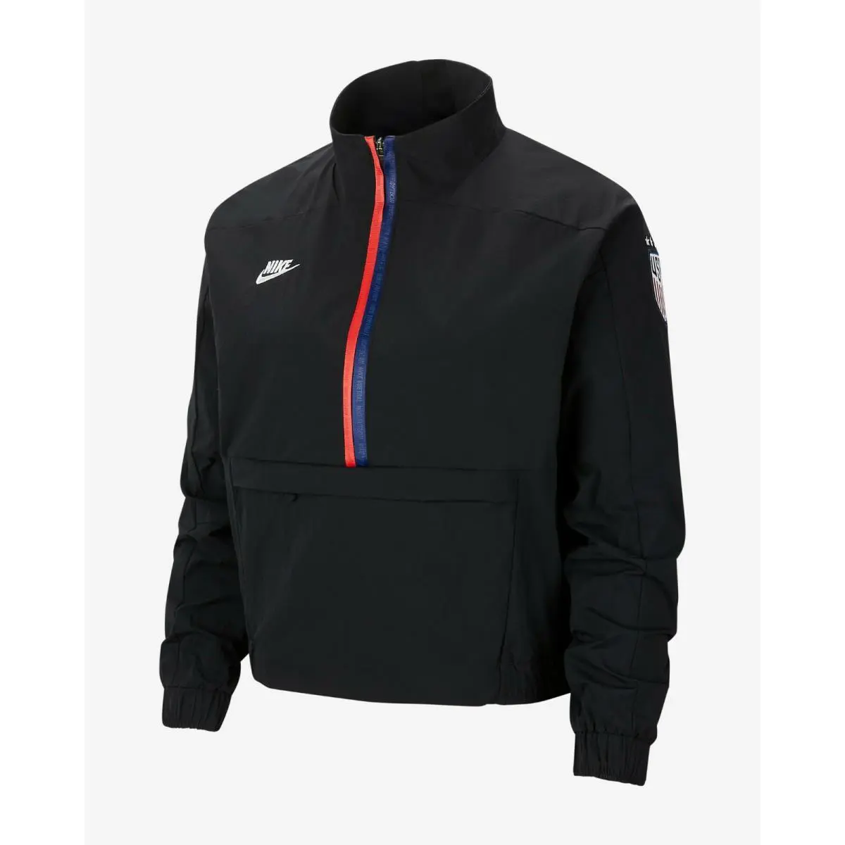 Nike clothing - Nike Midlayer Pull Over Jacket - CI8410 010 - Black & Blue & Red & White 1