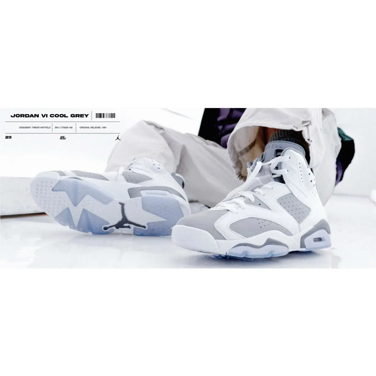 Nike shoes - Nike Retro Jordan - Retro - CT8529-100 - White / Medium Grey-Cool Grey 21