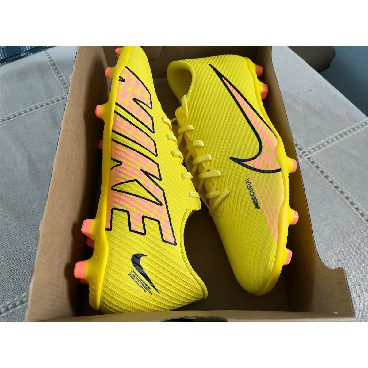 Nike shoes - Nike Mercurial Vapor 15 Club FG/MG - DJ5963 780 - Yellow Strike Sunset Glow 11