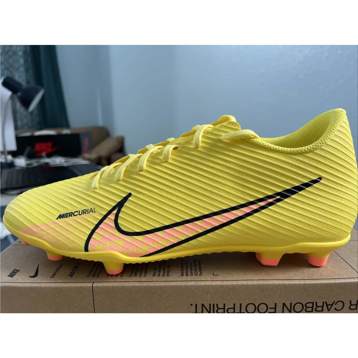 Nike shoes - Nike Mercurial Vapor 15 Club FG/MG - DJ5963 780 - Yellow Strike Sunset Glow 2