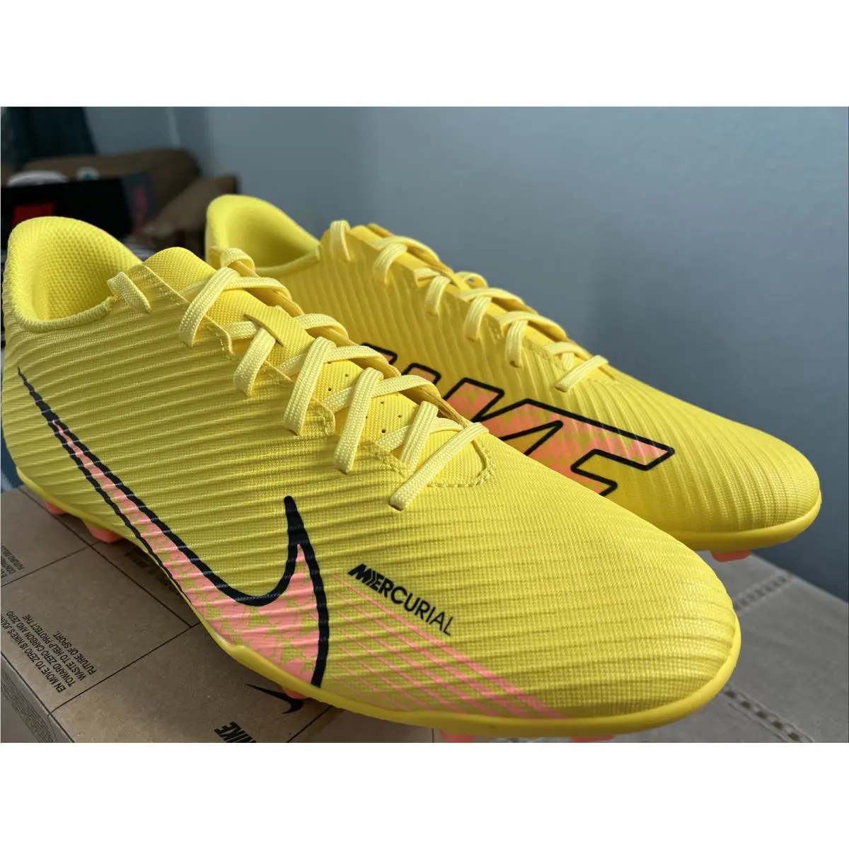 Nike shoes - Nike Mercurial Vapor 15 Club FG/MG - DJ5963 780 - Yellow Strike Sunset Glow 4