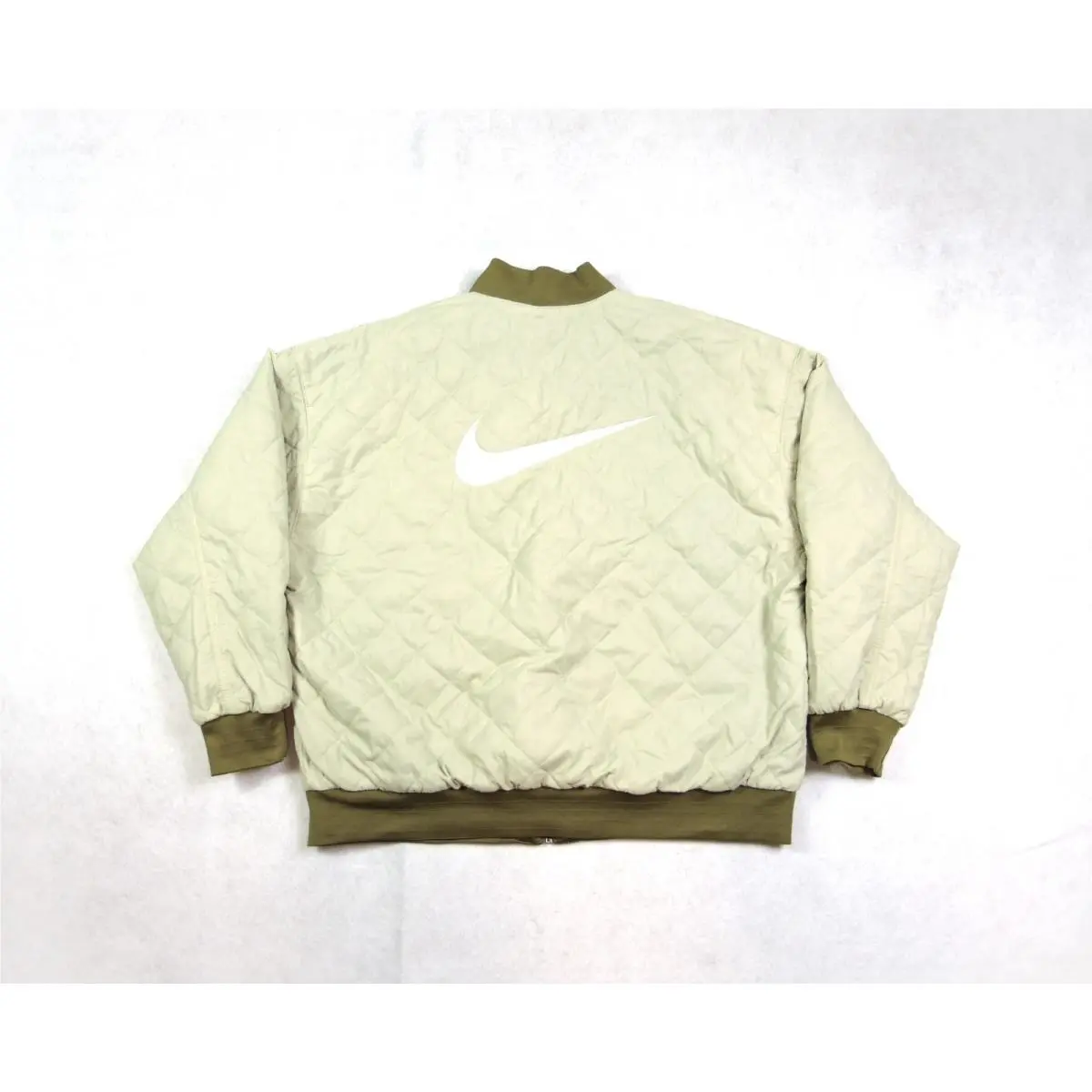 Nike clothing - Nike Air Sportswear Reversible Varsity Bomber Jacket - DV7876 307 - Olive Green (UPC: 196974909644) 6