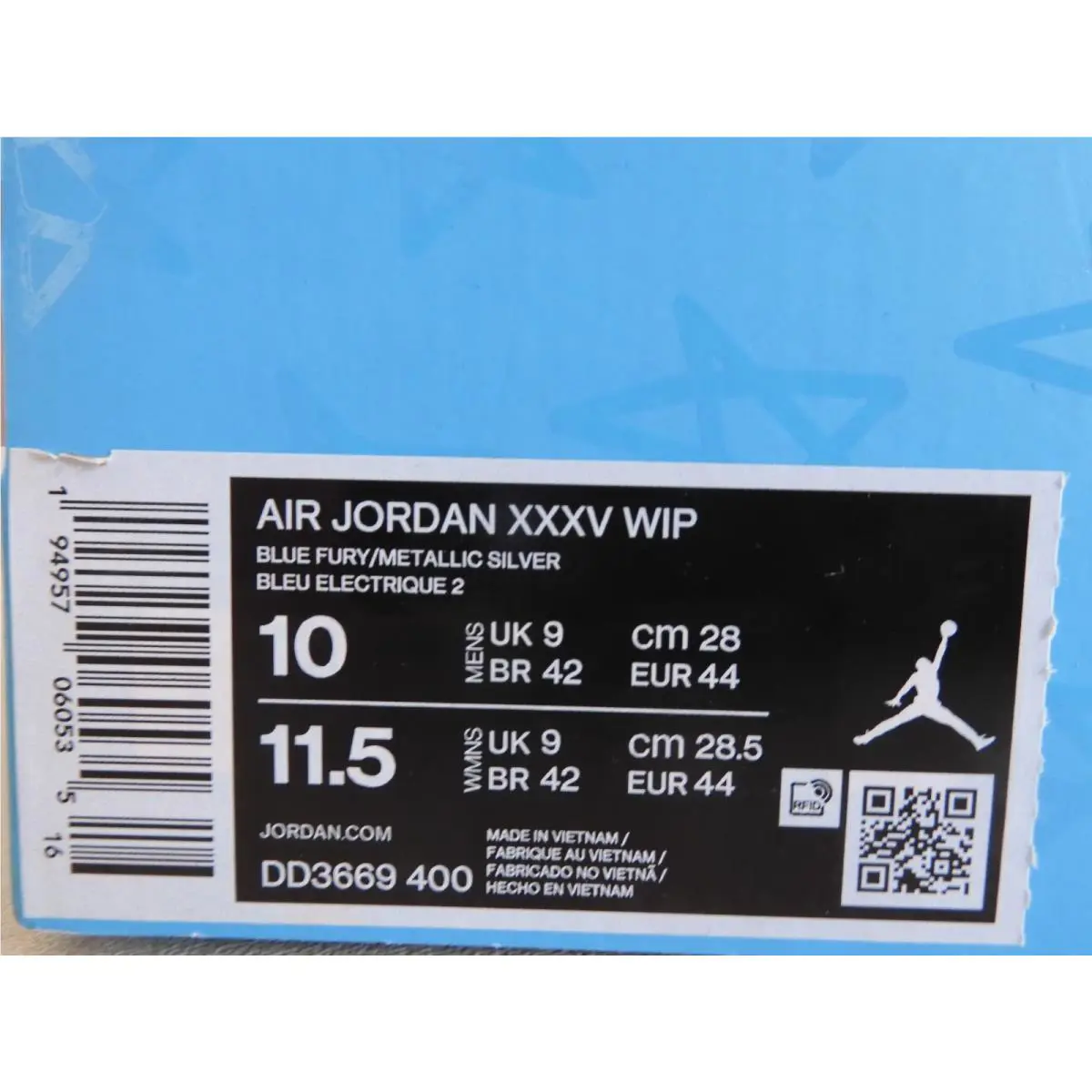 Nike shoes - Air Jordan 35 - Air - DD3669-400 - Blue (UPC: 194957060535) 6