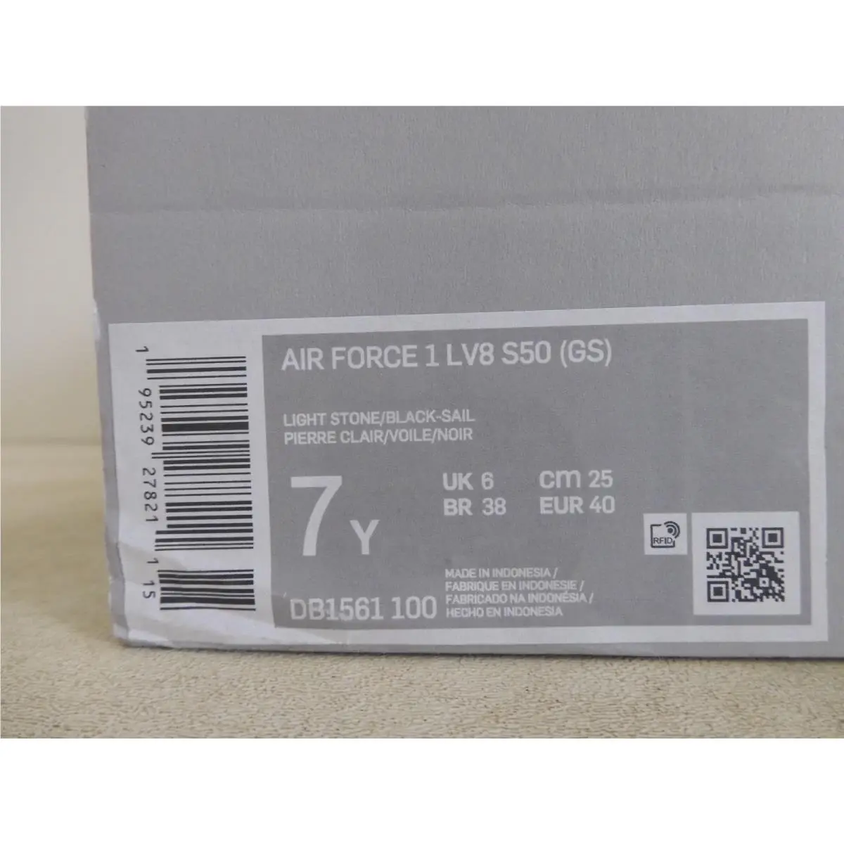 Nike shoes - Nike Air Force 1 LV8 - DB1561 100 - Gray (UPC: 195239278211) 6