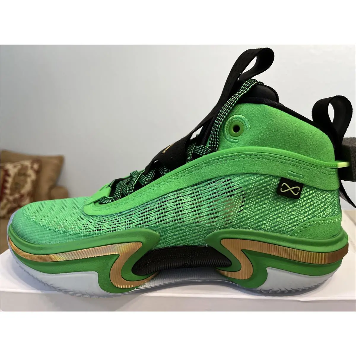 Nike shoes - Air Jordan 36 - Air - CZ2650-300 - Green Spark Metallic Gold 2