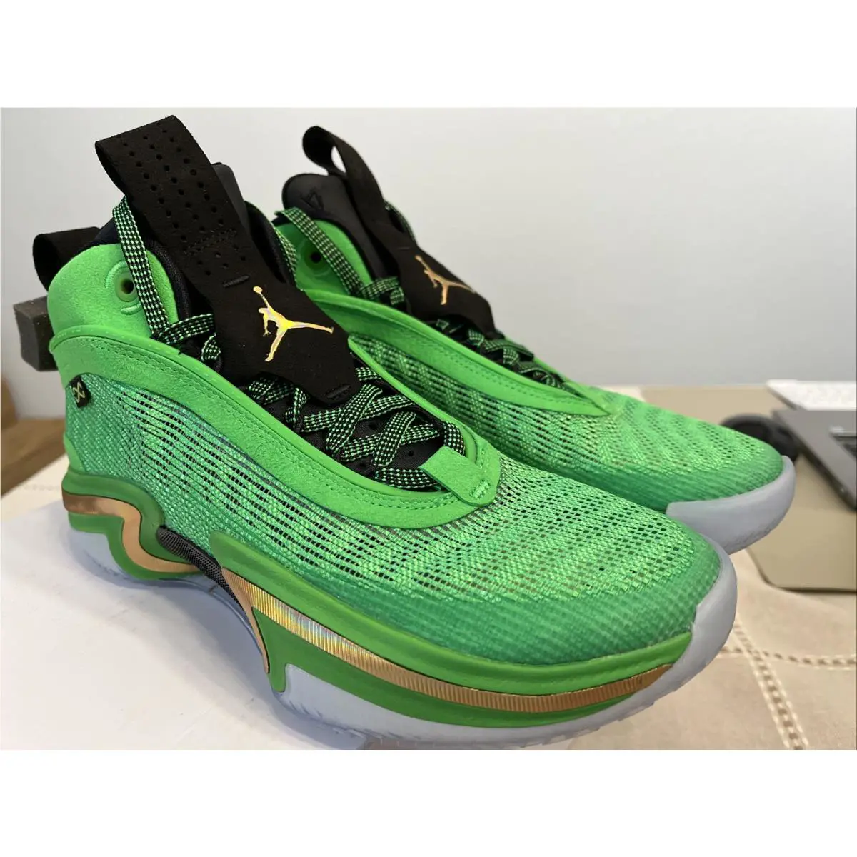 Nike shoes - Air Jordan 36 - Air - CZ2650-300 - Green Spark Metallic Gold 4
