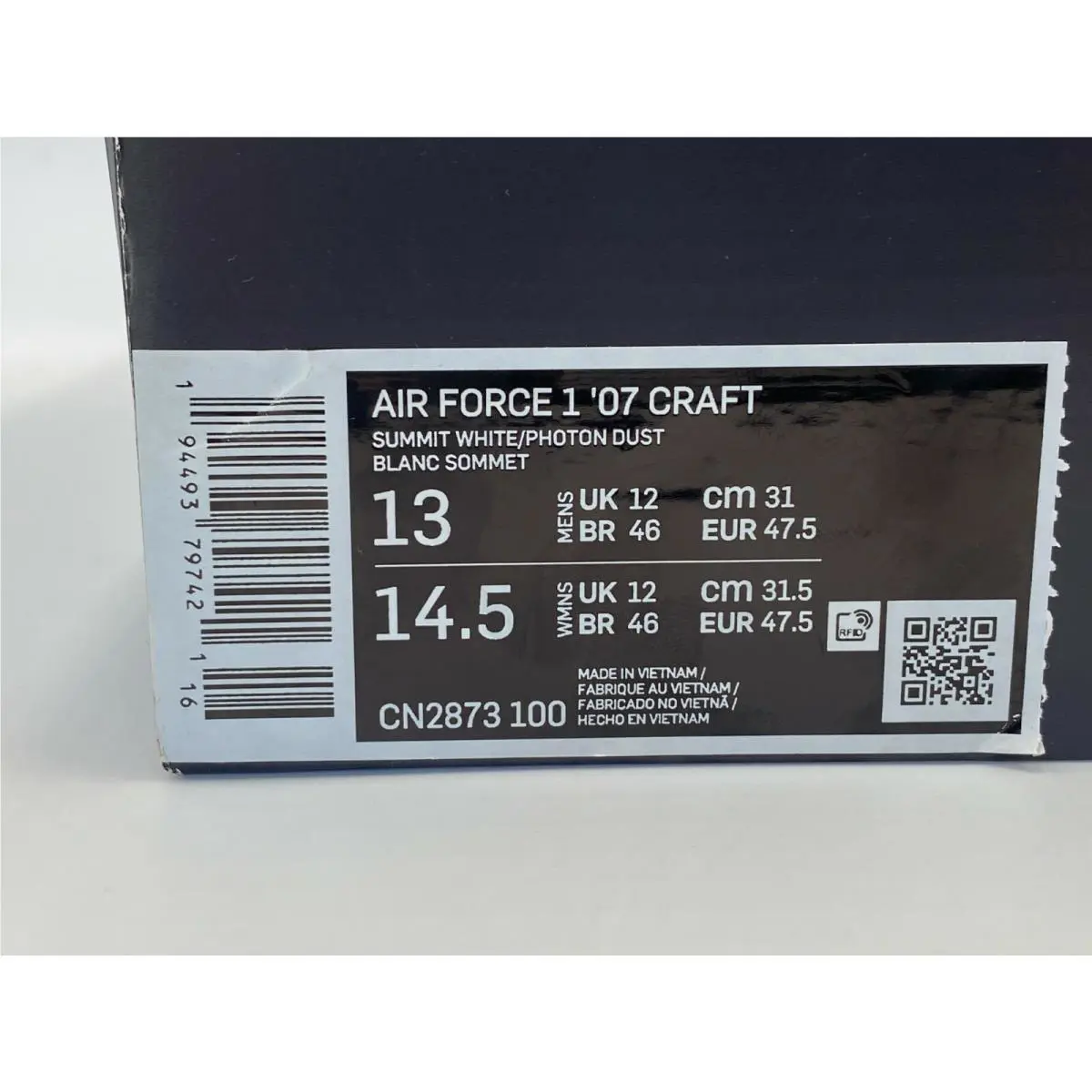 Nike shoes - Nike Air Force 1 `07 - CN2873-100 - White (UPC: 194493797407) 5