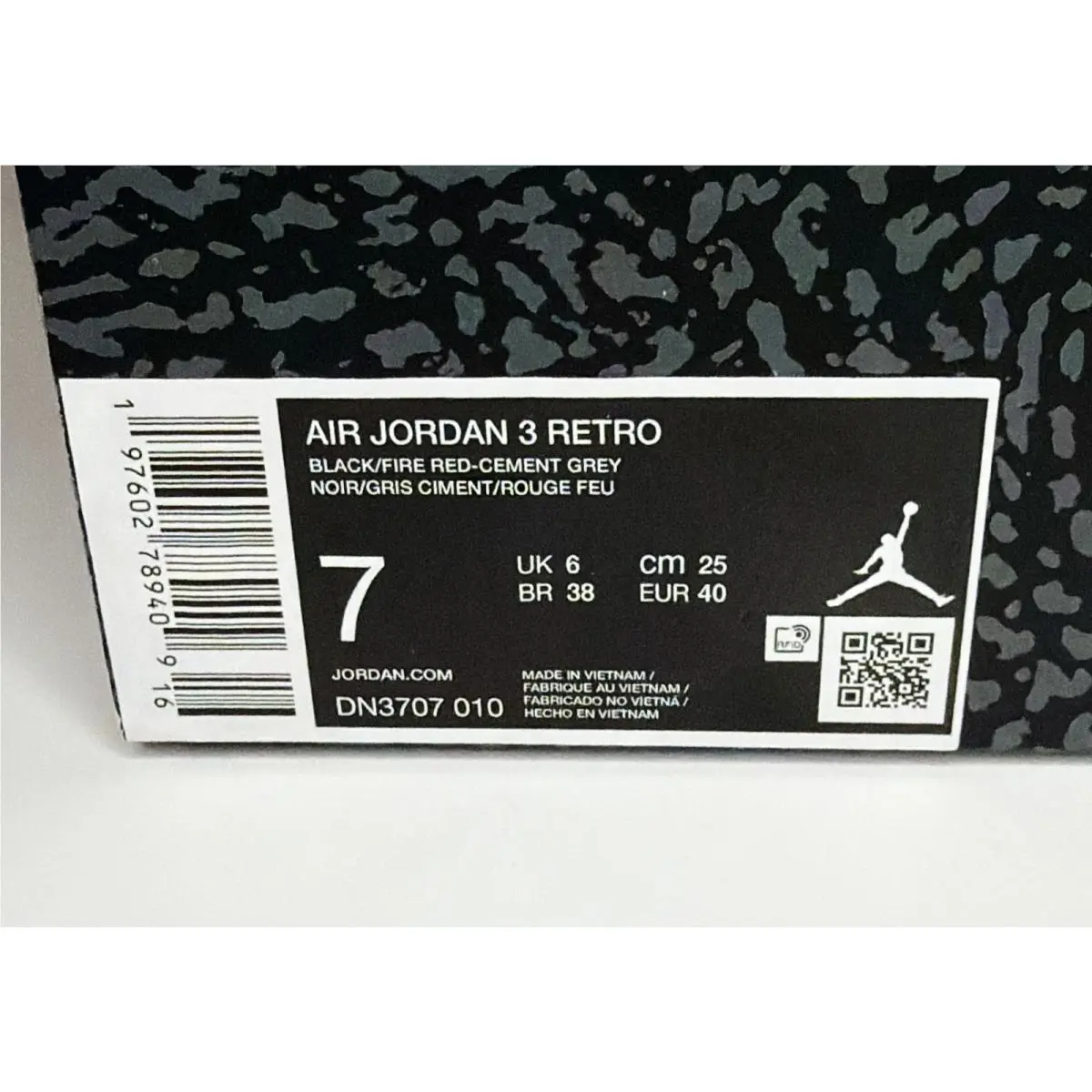 Nike shoes - Air Jordan 3 - Air - DN3707-010 - Black 4