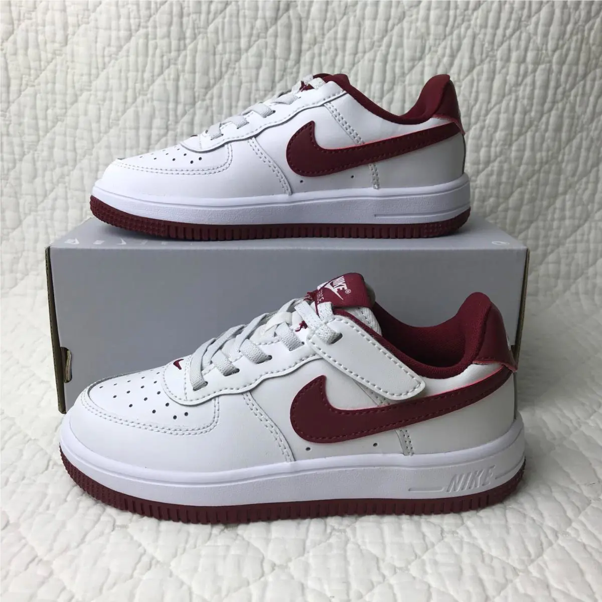 Nike shoes - Nike Air Force Low (PS) - FN0237-105 - White/Team Red 0