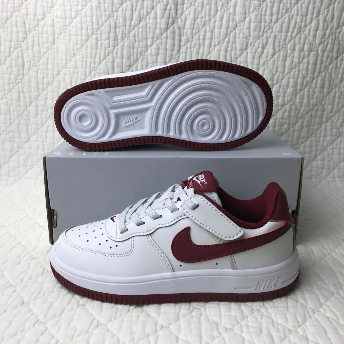 Nike shoes - Nike Air Force Low (PS) - FN0237-105 - White/Team Red 2