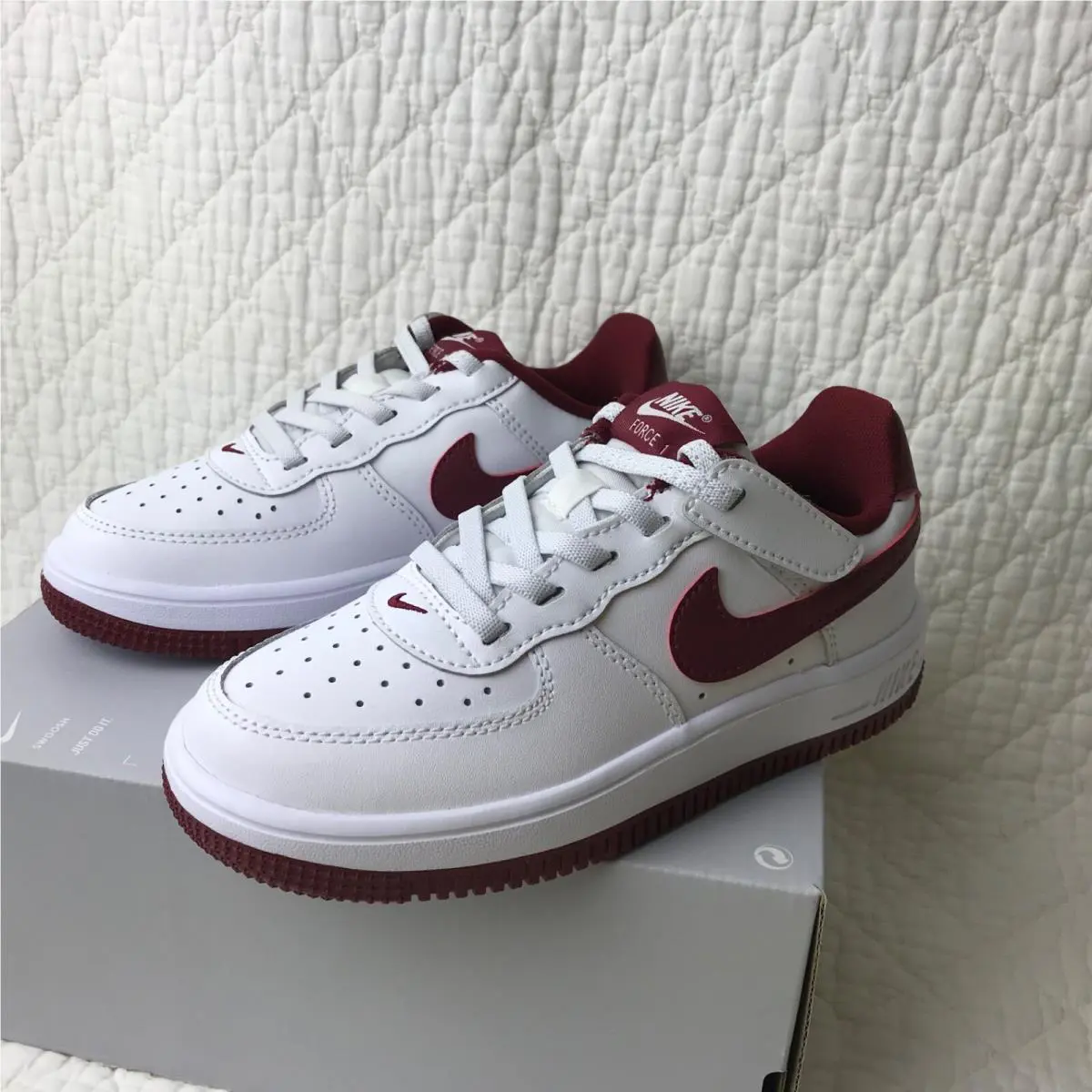 Nike shoes - Nike Air Force Low (PS) - FN0237-105 - White/Team Red 5