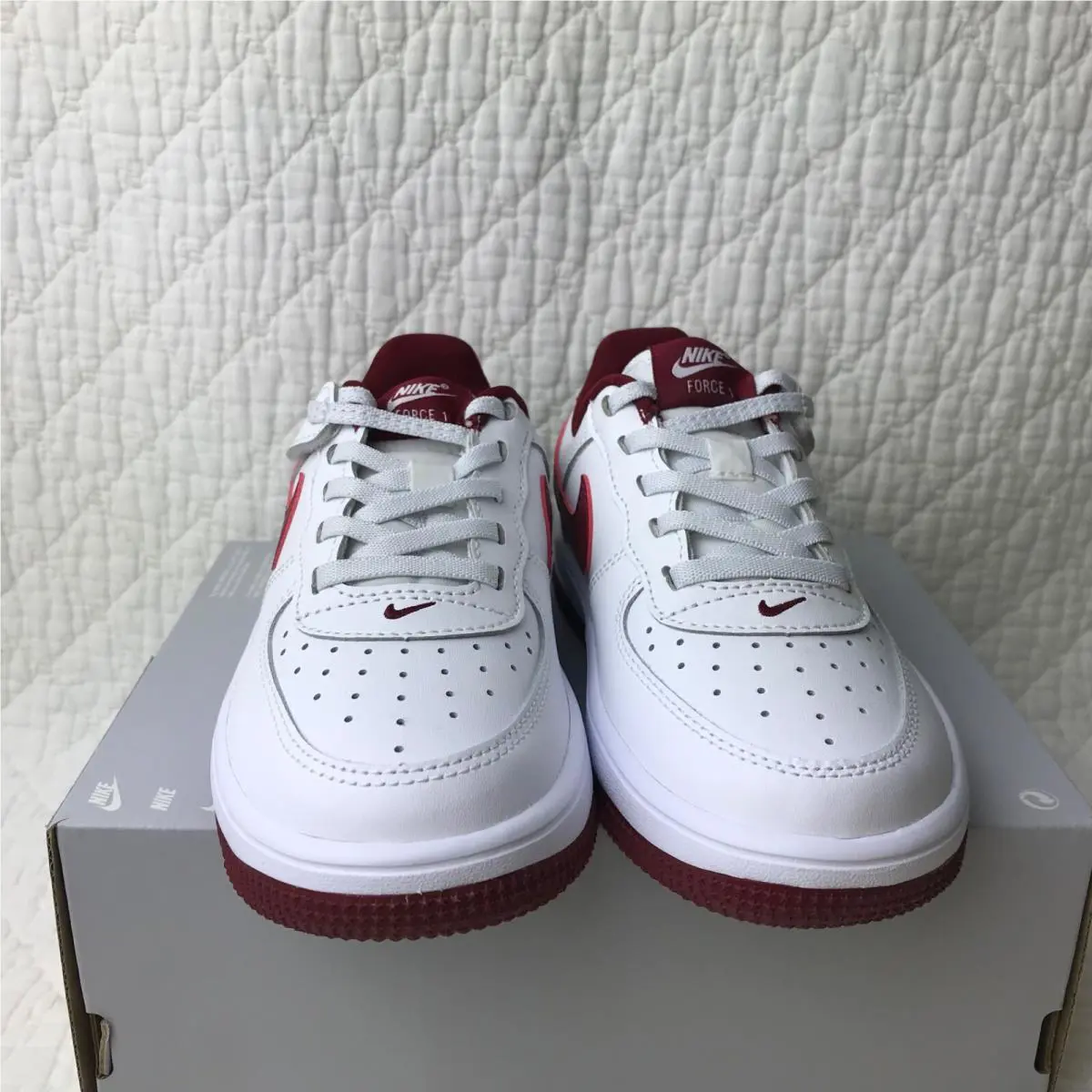 Nike shoes - Nike Air Force Low (PS) - FN0237-105 - White/Team Red 3