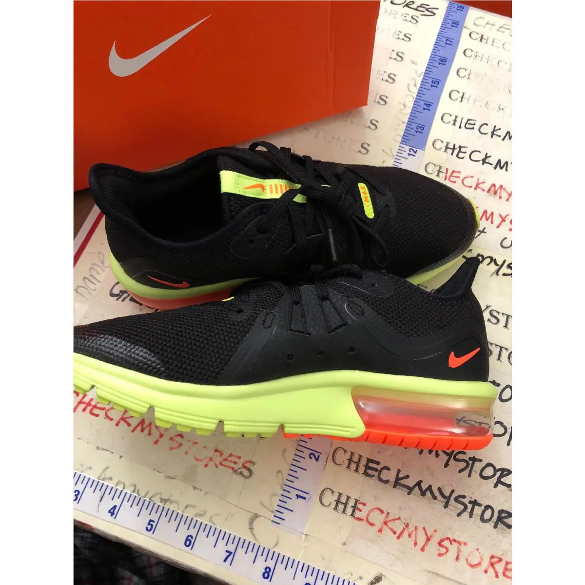 Nike shoes - BLACK TOTAL ORANGE VOLT MULTI (UPC: 886736046013) 8