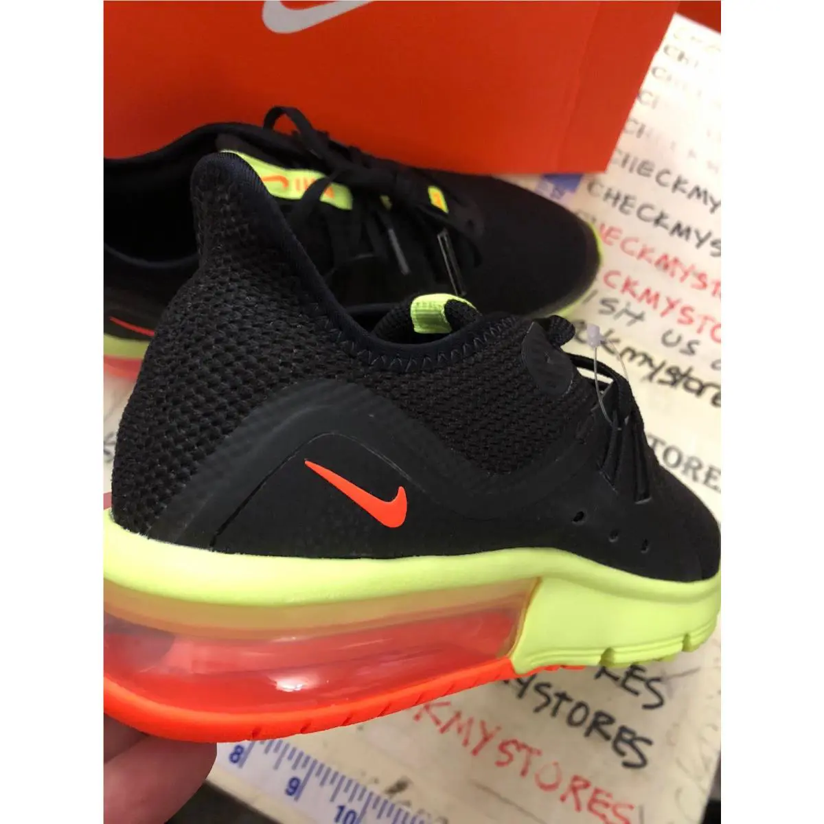 Nike shoes - BLACK TOTAL ORANGE VOLT MULTI (UPC: 886736046013) 0