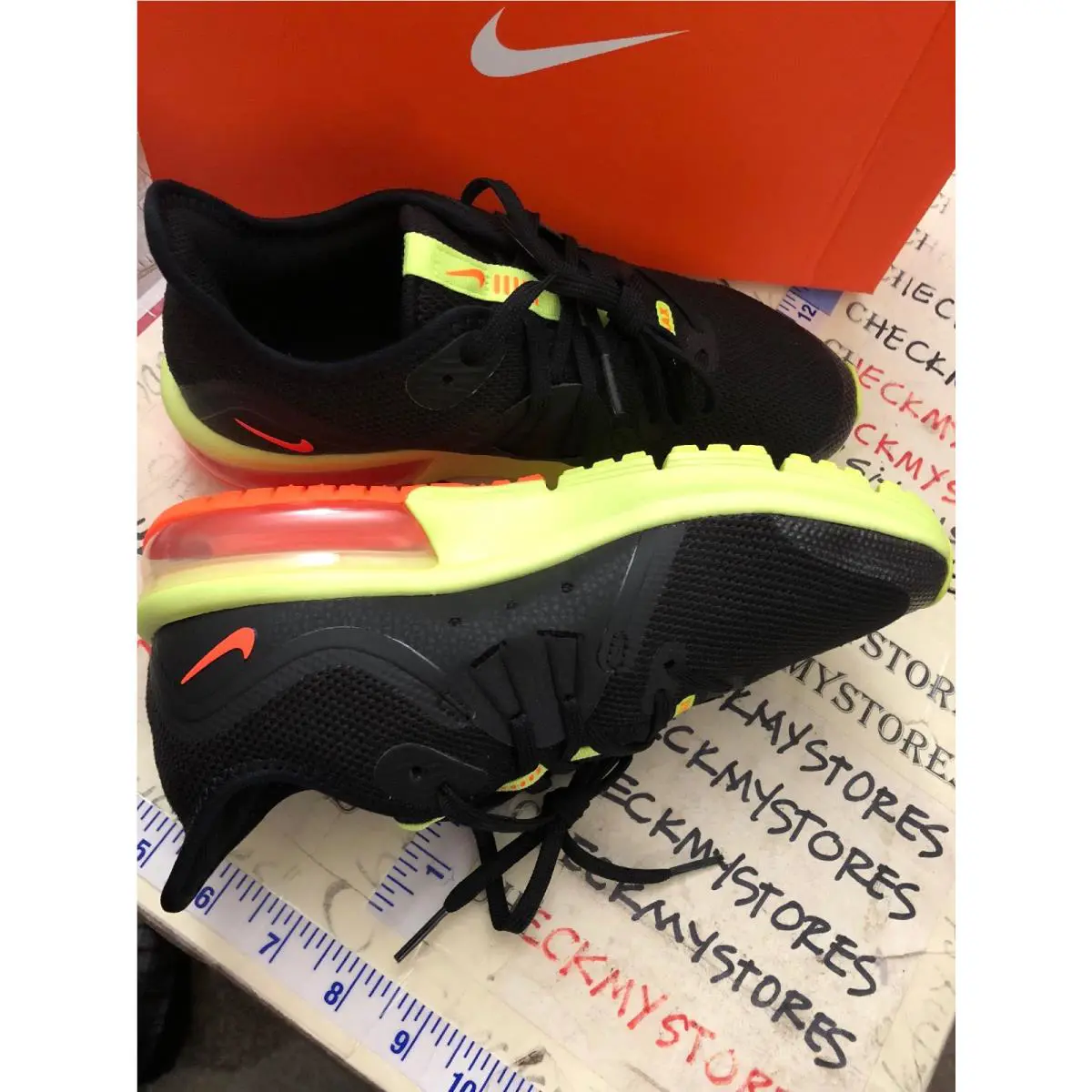 Nike shoes - BLACK TOTAL ORANGE VOLT MULTI (UPC: 886736046013) 2