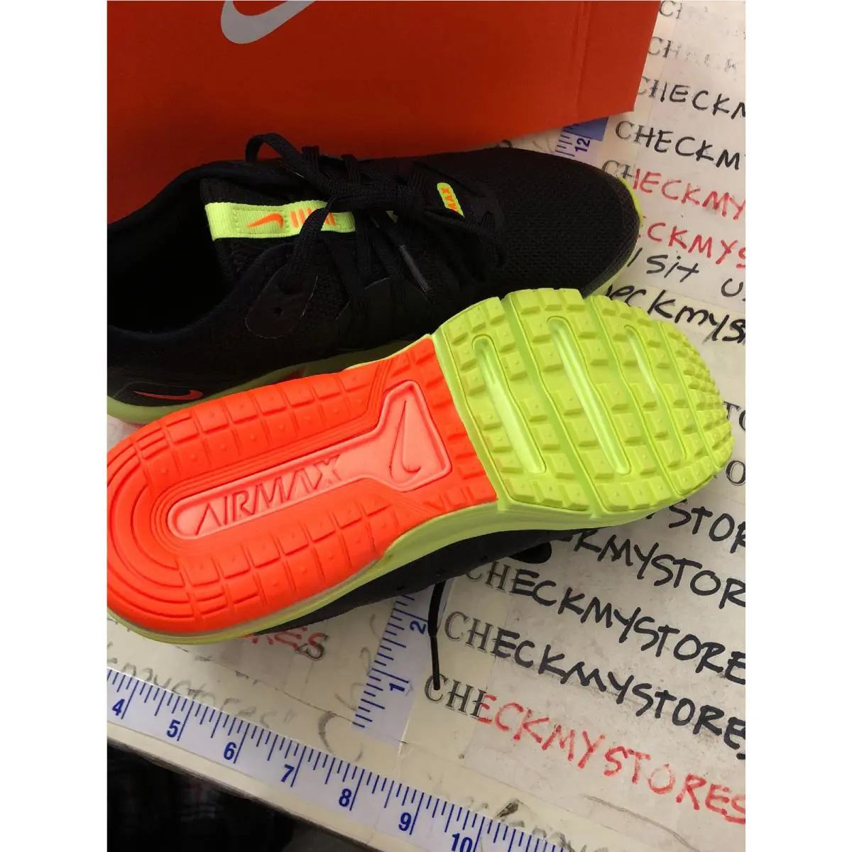 Nike shoes - BLACK TOTAL ORANGE VOLT MULTI (UPC: 886736046013) 3