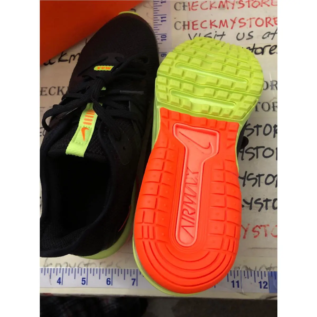 Nike shoes - BLACK TOTAL ORANGE VOLT MULTI (UPC: 886736046013) 4