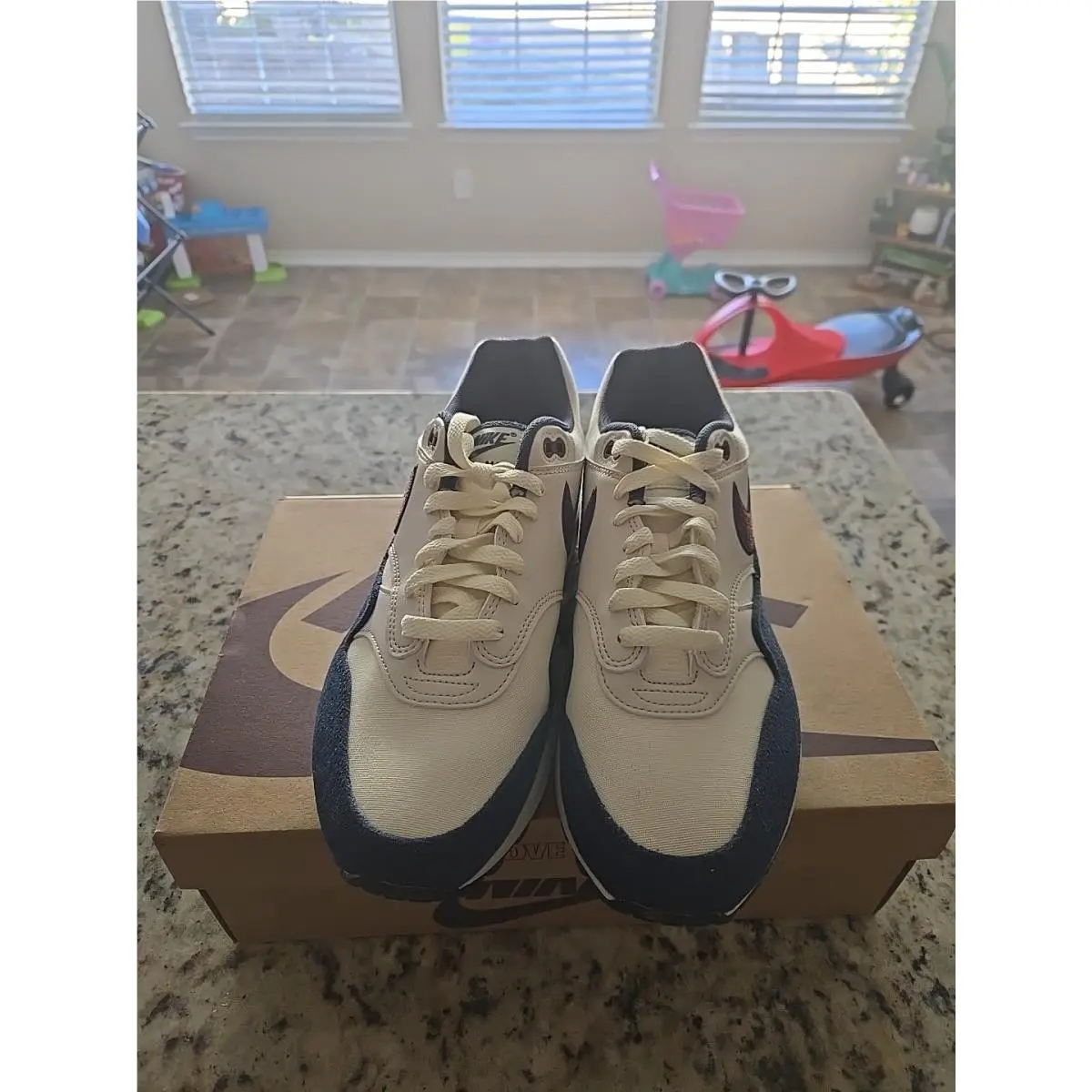 Size 9 - Nike Air Max 1 Coconut Milk Burgundy Crush