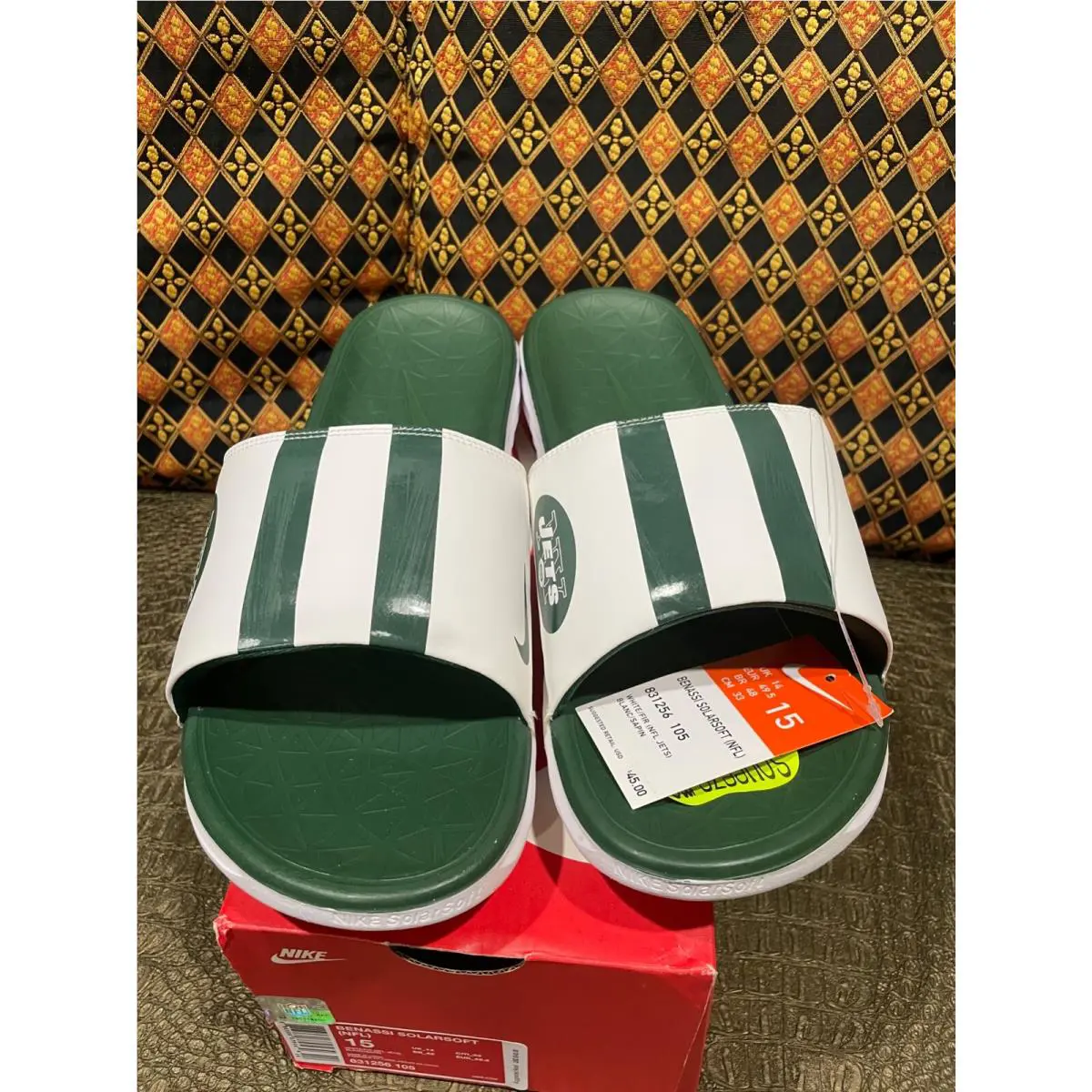 Nike shoes - Nike Benassi - Benassi - 831256-105 - WHITE/GREEN 0