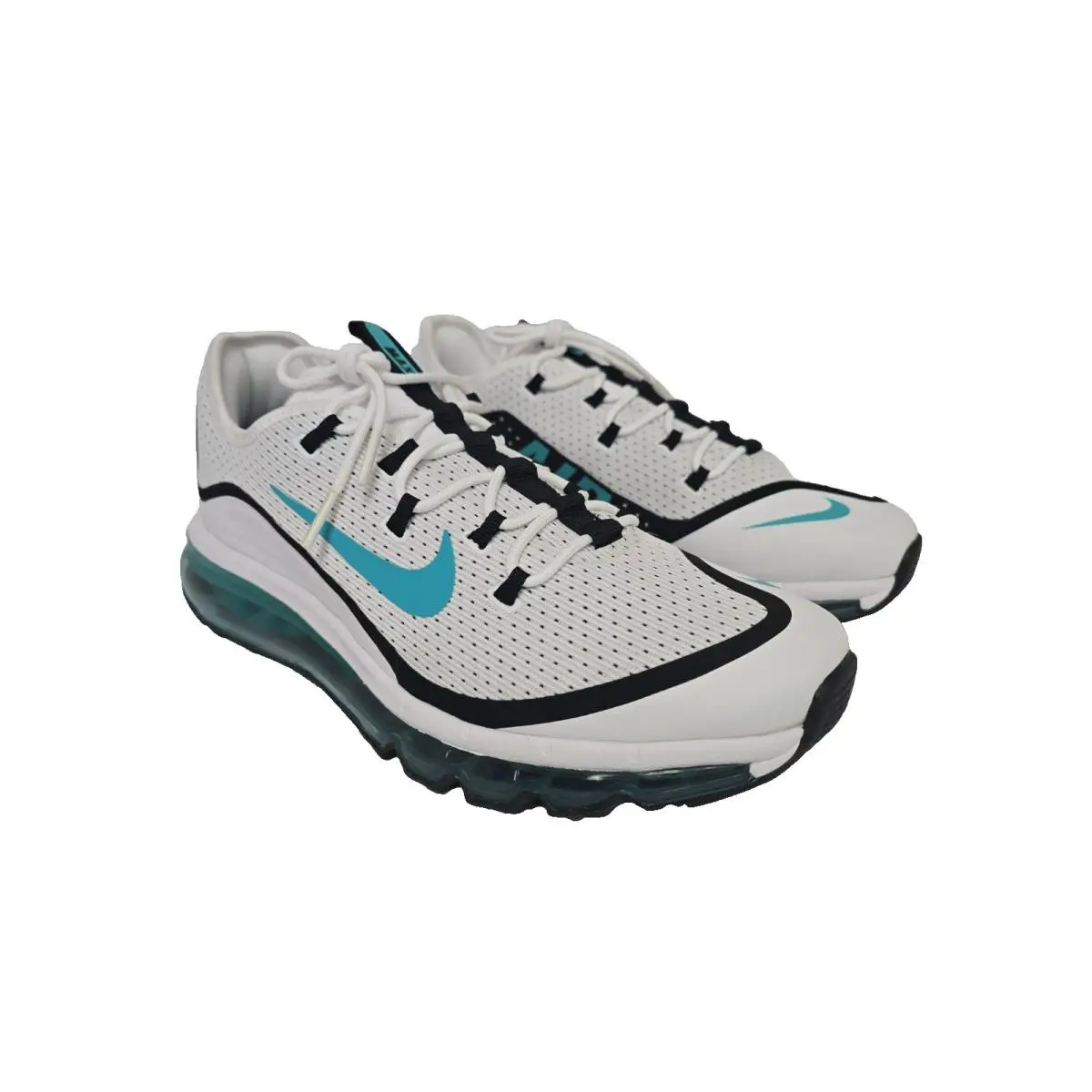 Men`s Air Max More Running Shoe White Dusty Cactus Size 9.5M by Nike