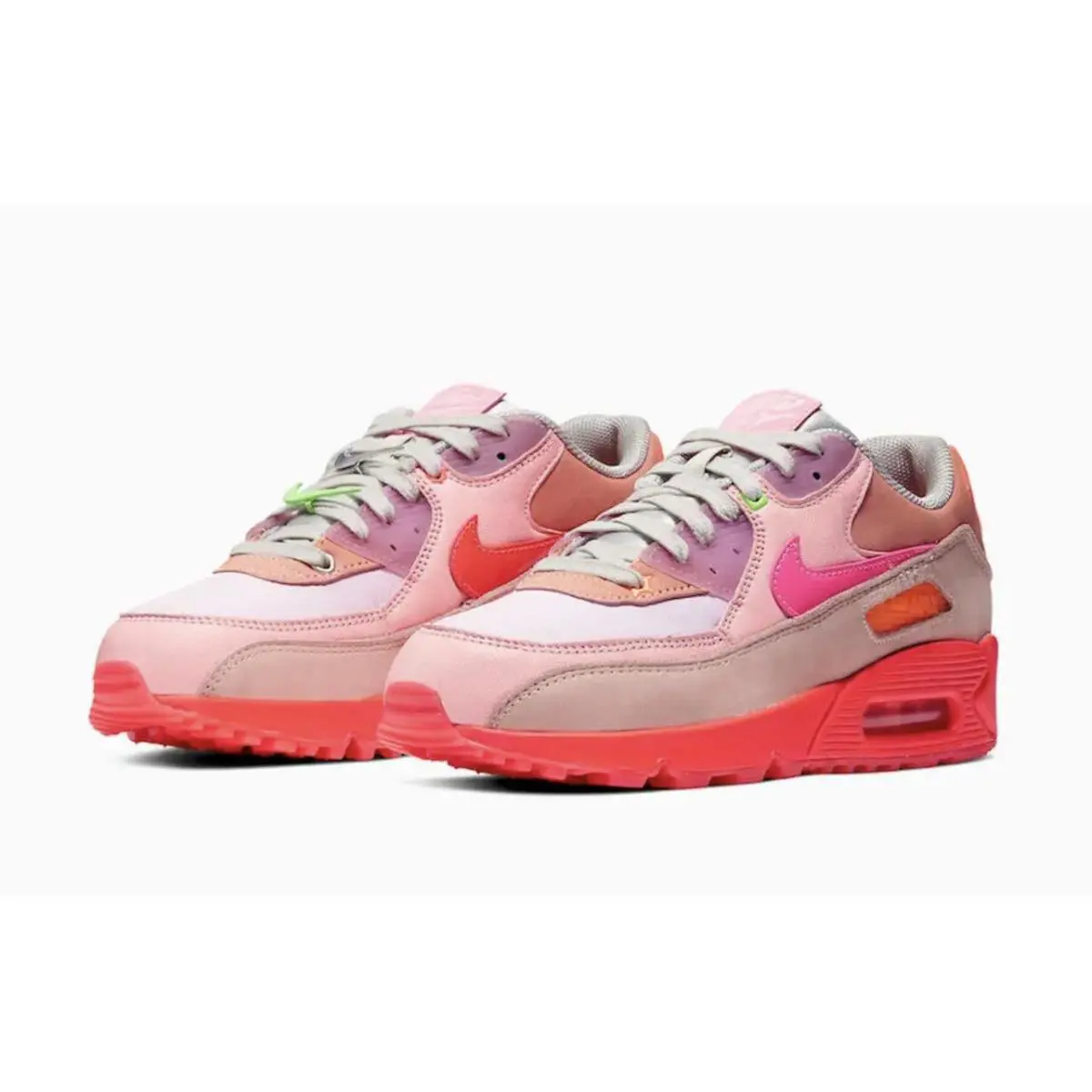 Nike Air Max 90 Bright Crimson-pure Platinum Wmns SZ 11.5 CT3449-600
