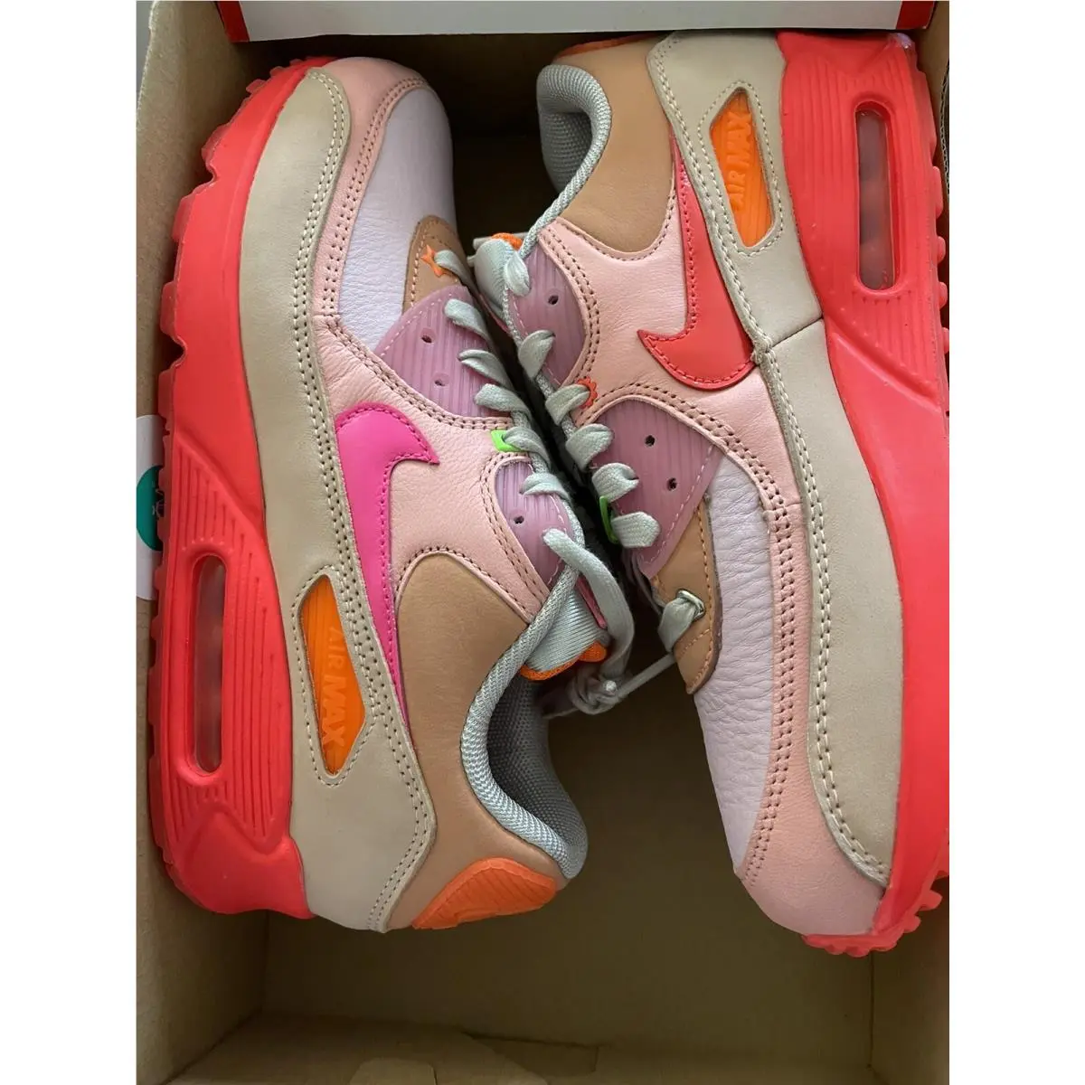 Nike shoes - Air Max 90 - Air Max - CT3449-600 - Bright Crimson, Manufacturer: Bright Crimson (UPC: 0193654839451) 2
