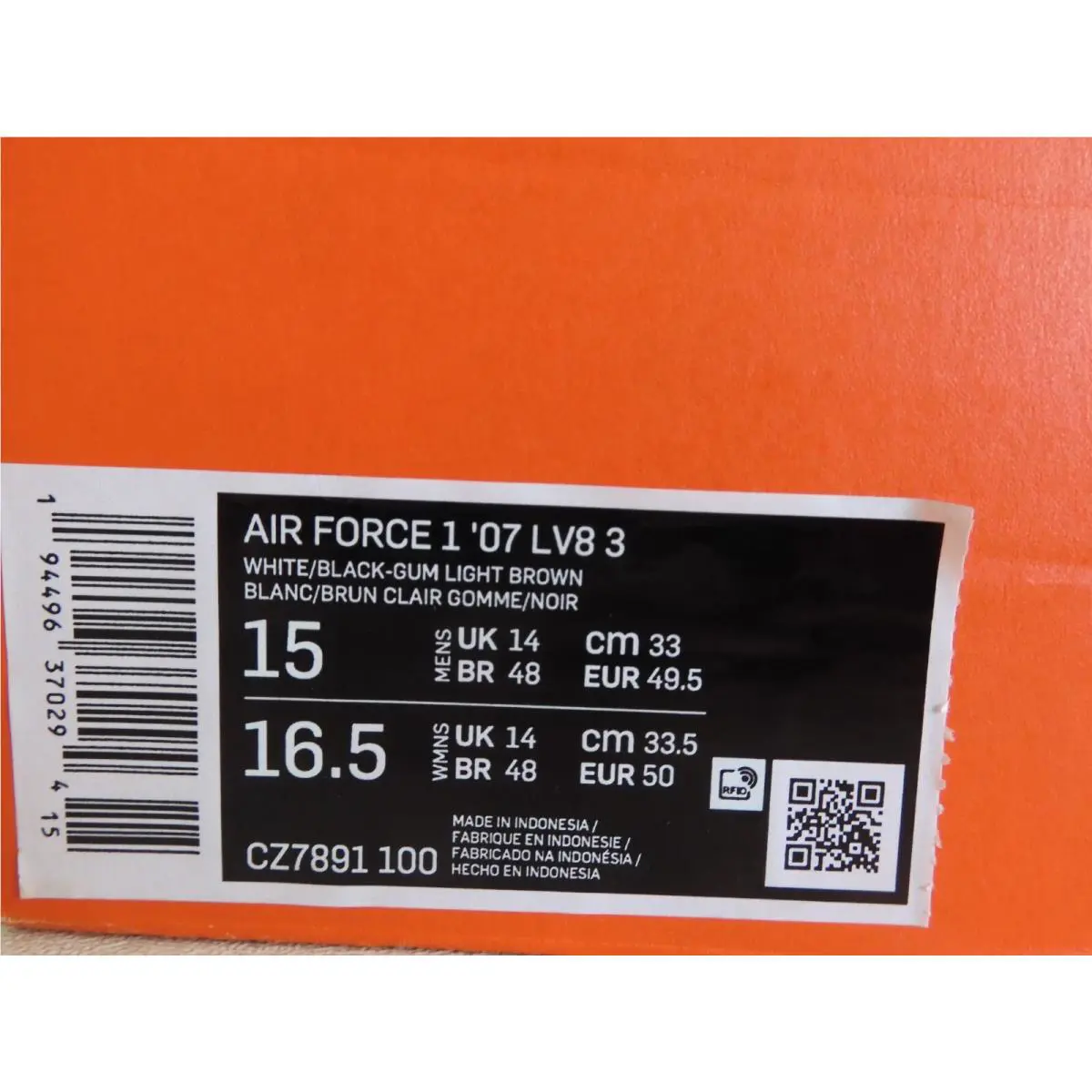 Nike shoes - Nike Air Force 1 `07 Lv8 - CZ7891-100 - White (UPC: 194496370294) 3