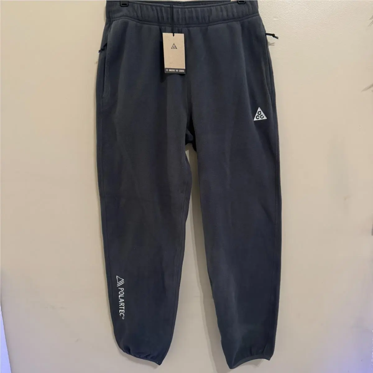 Nike Acg Polartec Wolf Tree Fleece Sweatpants Gray CV0608-060 Women’s Sz S