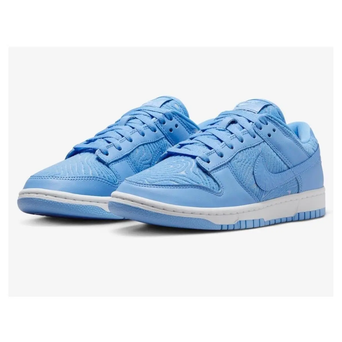 Nike Dunk Low Prm University Blue Topography Men`s Size 9 FN6834-412 Unc - Blue