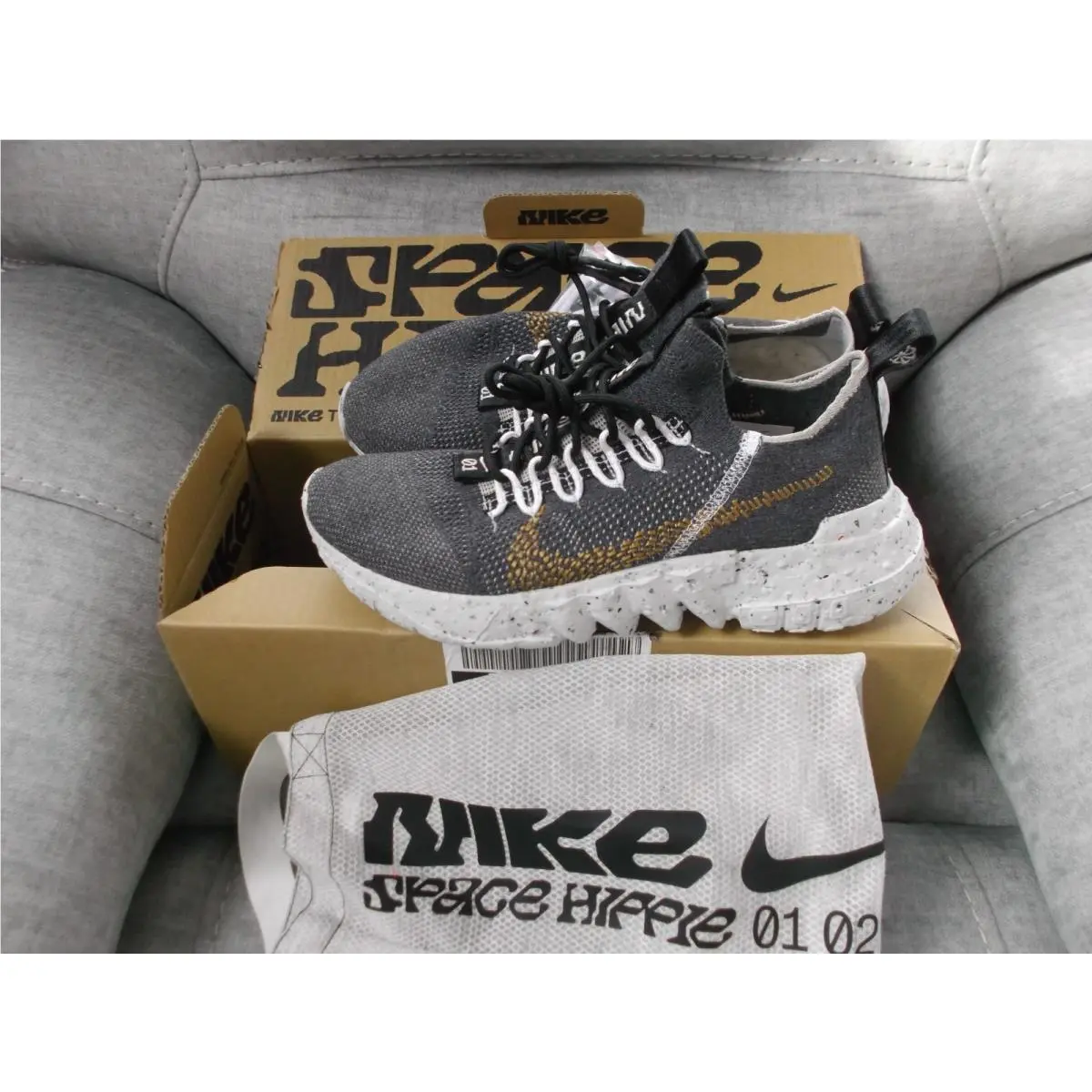 Nike shoes - Nike Space Hippie 01 - Space Hippie - CZ6148-002 - Black (UPC: 0194496045536) 4