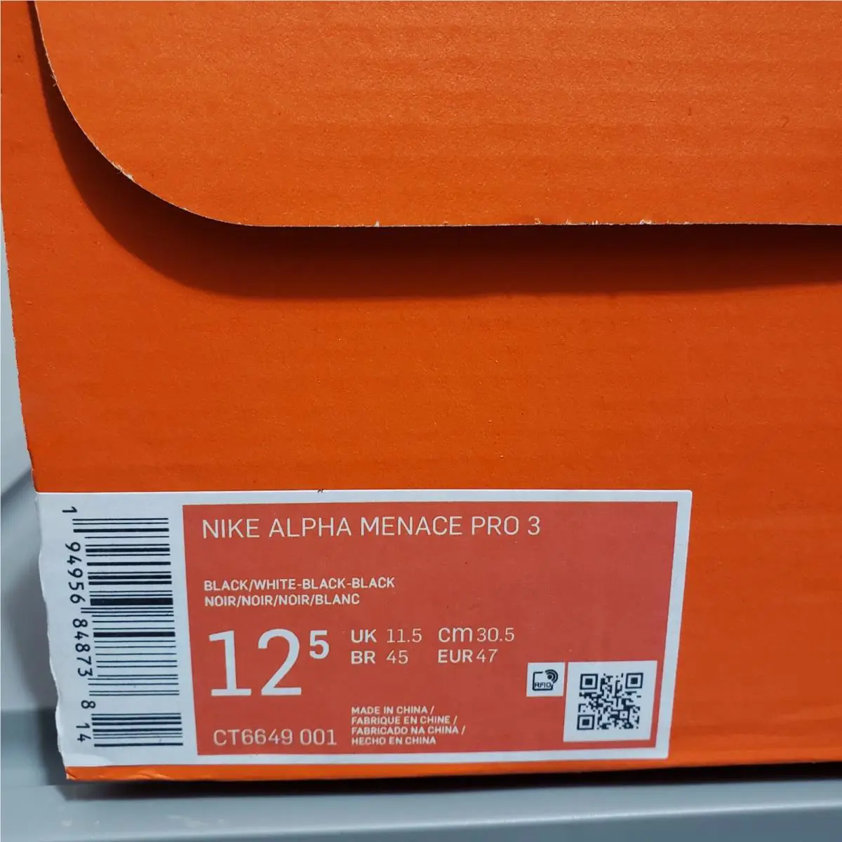 Nike shoes - Nike Alpha Menace Pro 3 - CT6649-001 - Black 6