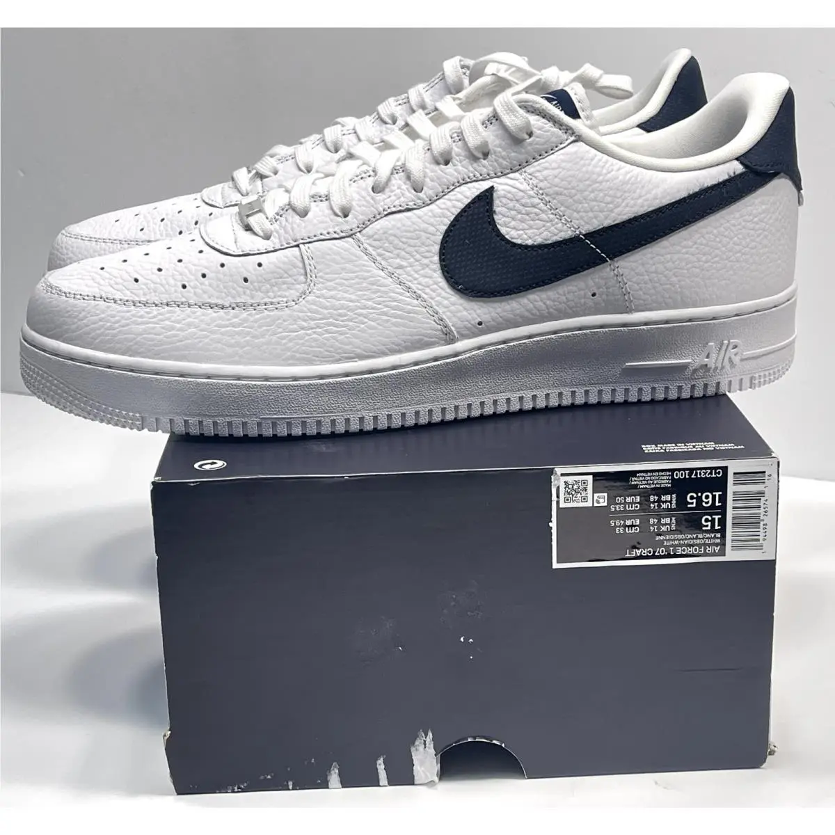 Nike shoes - Nike Air Force 1 - Air Force - CT2317100 - WHITE / OBSIDIAN WHITE (UPC: 194498265741) 0