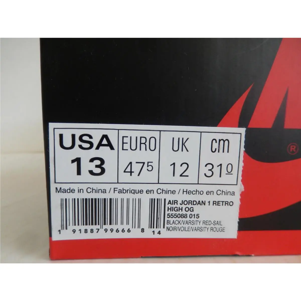 Nike shoes - Jordan 1 - 555088-015 - Sail/Black-Green 3