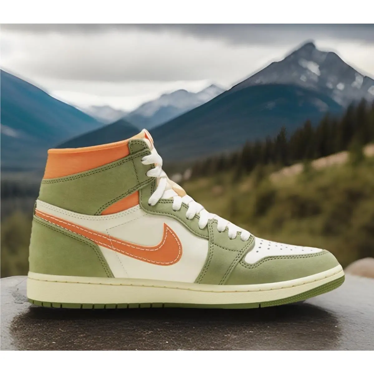 Nike shoes - Nike Air Jordan 1 - Air - FB9934-300 - Sky Olive (UPC: 0196969274078) 5