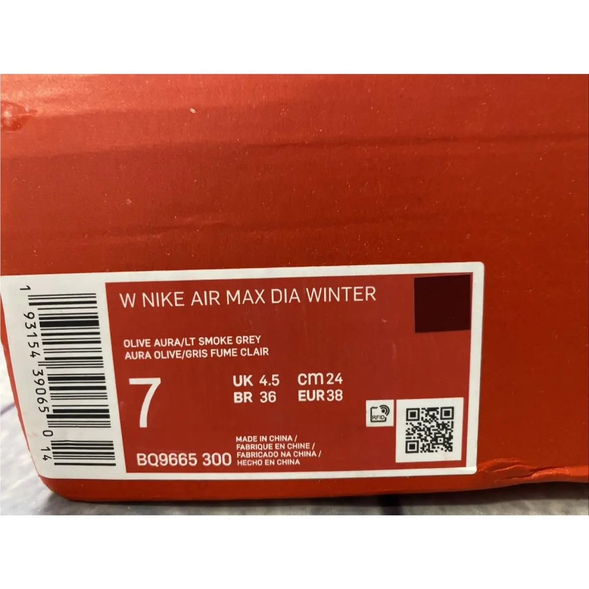 Nike shoes - Nike Air Max Dia Winter - BQ9665 - Black/Anthracite/Summit White/Black 10