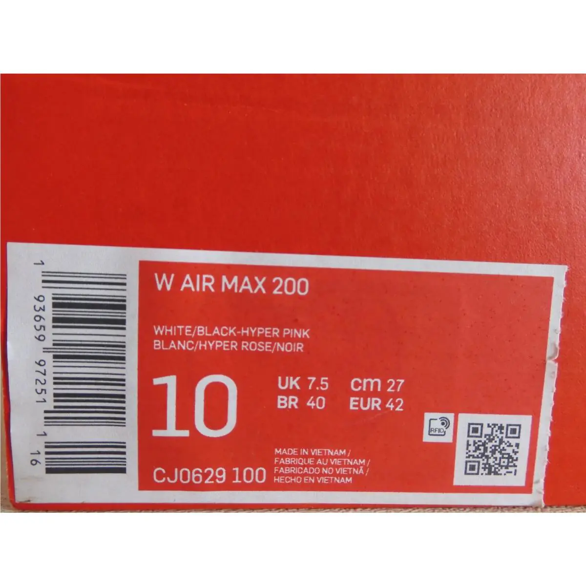 Nike shoes - Nike Air Max 200 - Air Max - CJ0629-100 - White (UPC: 193659972511) 3