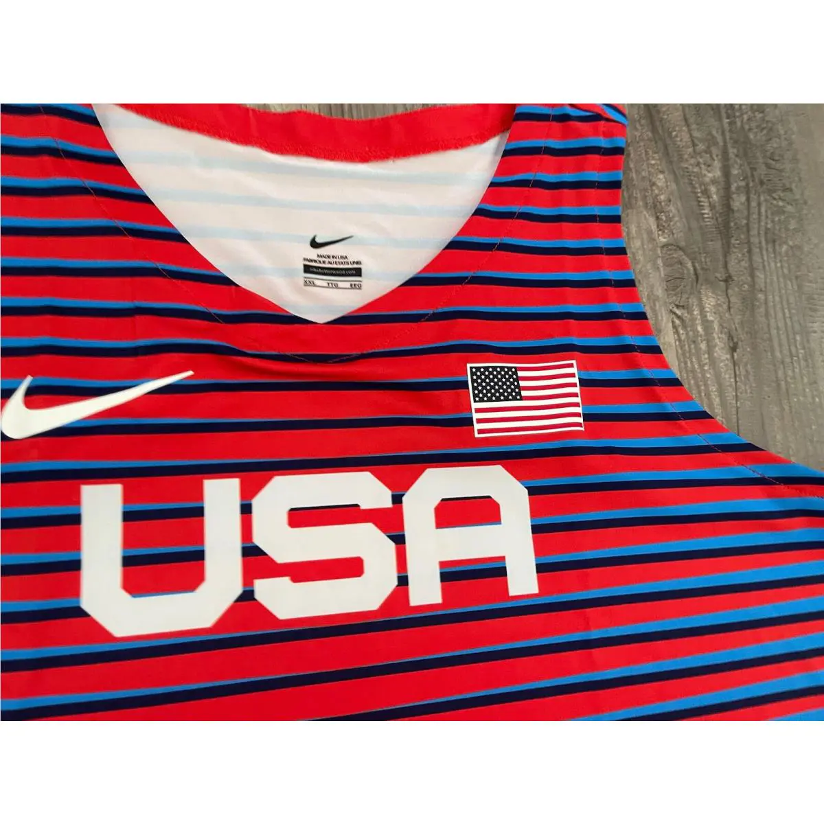 Nike clothing - Nike Pro Elite Olympic Team USA Track & Field Singlet - AO8752602 - Red 3