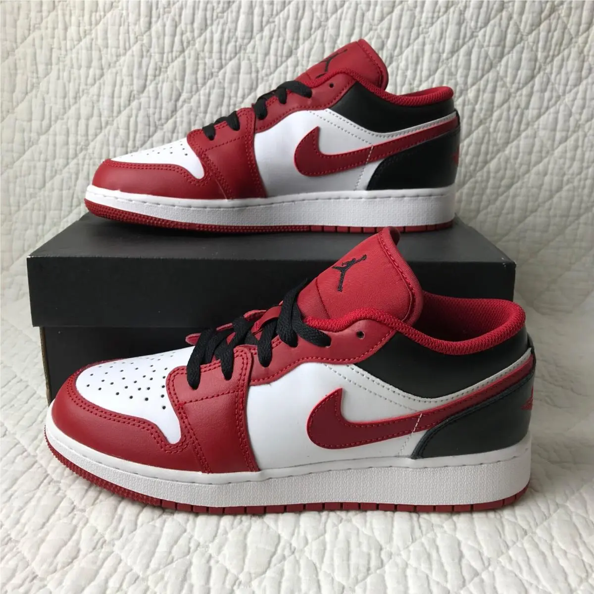 Nike shoes - Nike Air Jordan 1 (GS) - 553560-163 - White/Gym Red-Black 1