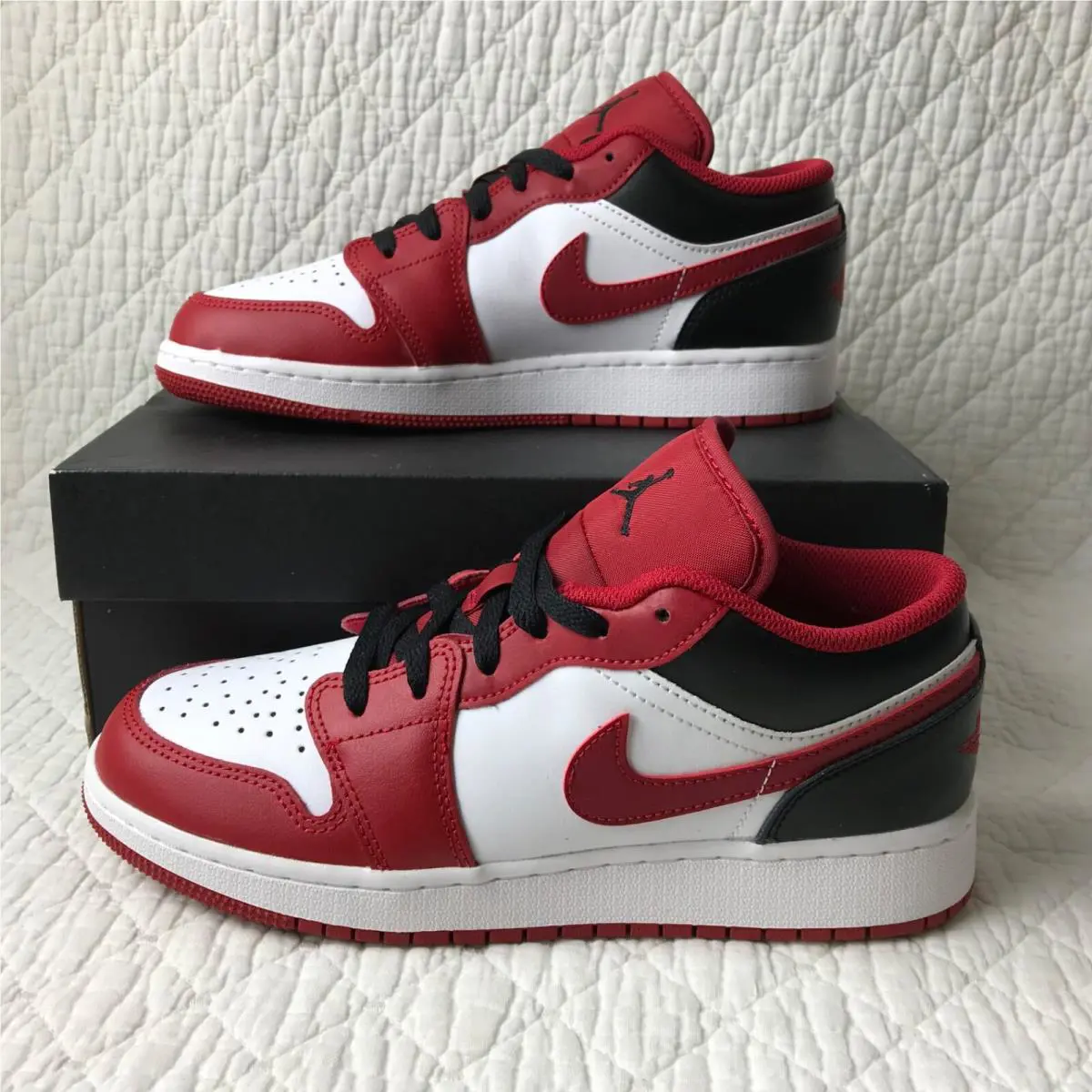 Nike shoes - Nike Air Jordan 1 (GS) - 553560-163 - White/Gym Red-Black 1