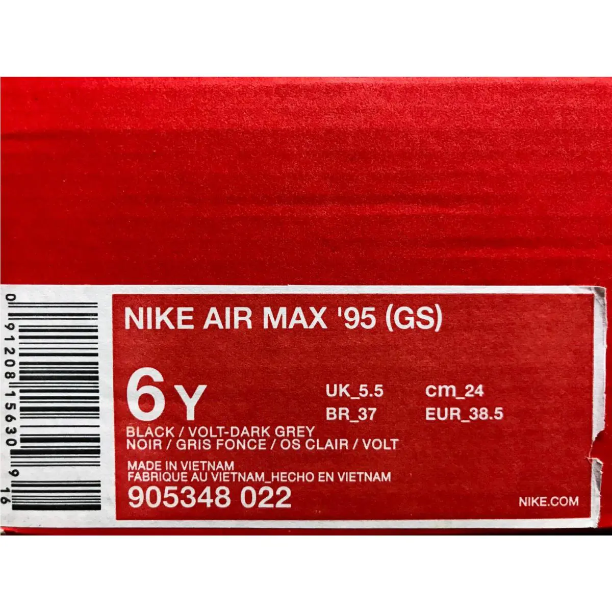 Nike shoes - Nike Air Max 95 - Air Max - Black (UPC: 091208156309) 3