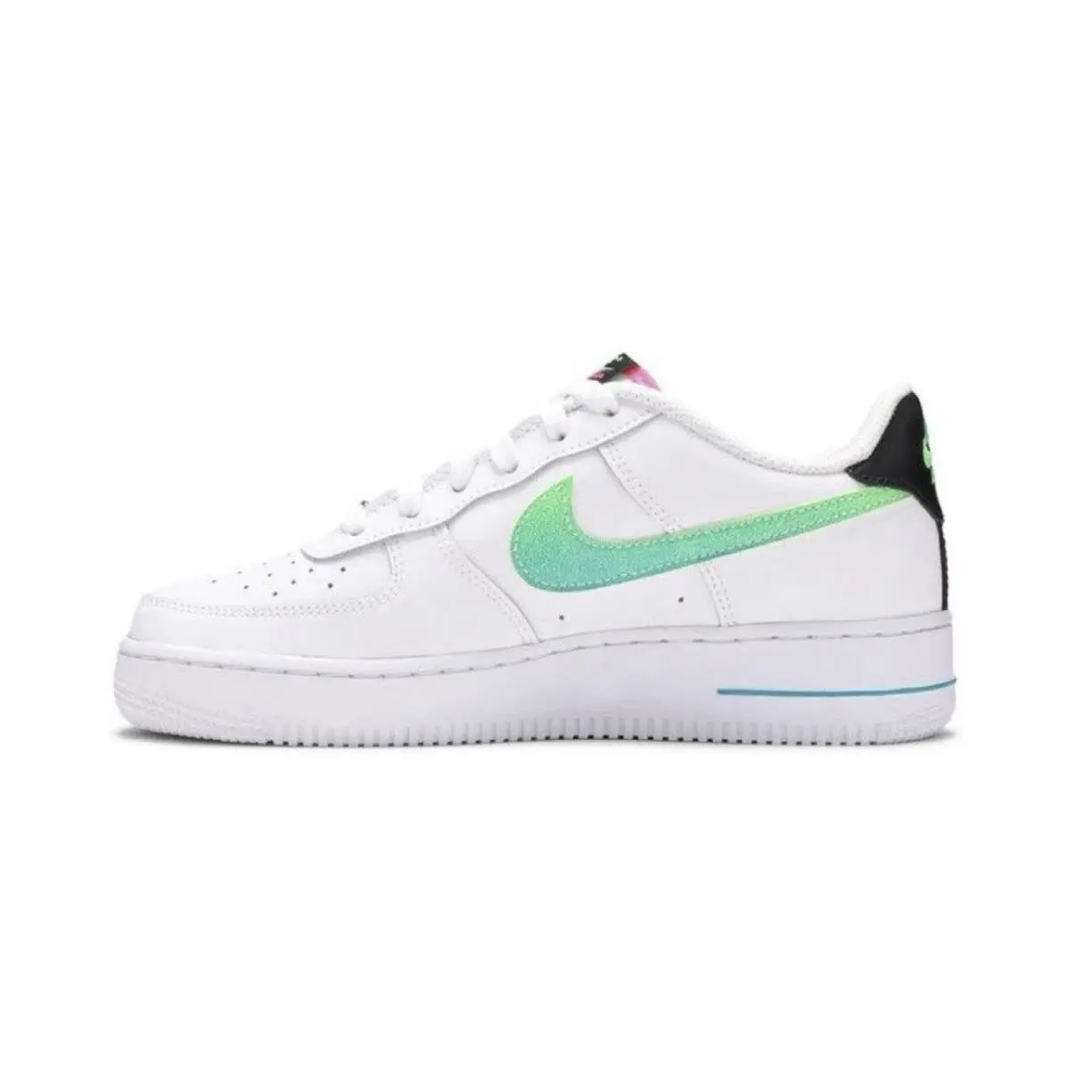 Nike shoes - Air Force 1 LV8 - Air Force - DJ5154-100 - White Green Strike Aquamarine 2