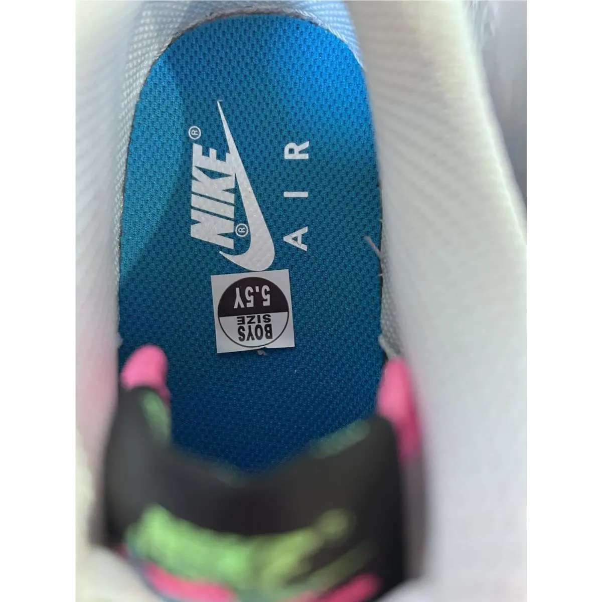 Nike shoes - Air Force 1 LV8 - Air Force - DJ5154-100 - White Green Strike Aquamarine 7