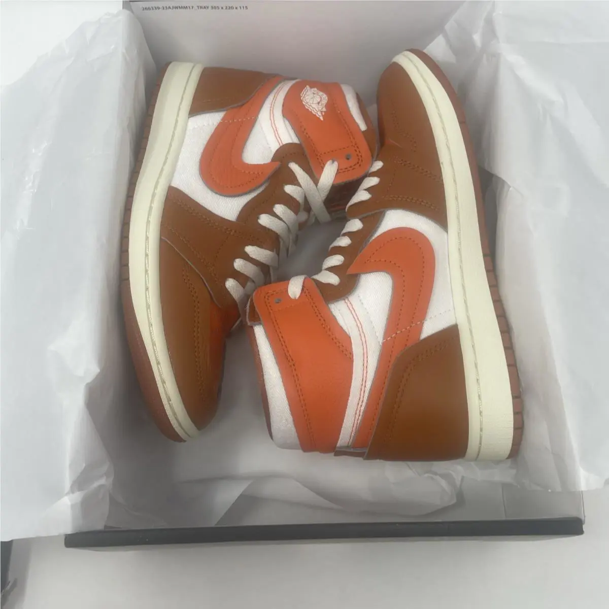 Nike shoes - Air Jordan 1 - Air - FB9891-800 - Desert Orange/Brilliant Orange/Sail/Coconut Milk (UPC: 197597034171) 7