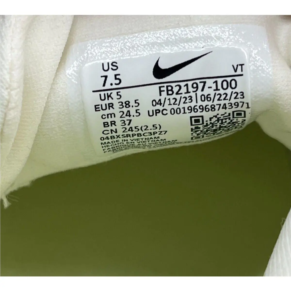 Nike shoes - Nike ReactX Infinity Run 4 - FB2197-100 - Ivory (UPC: 196968743971) 5